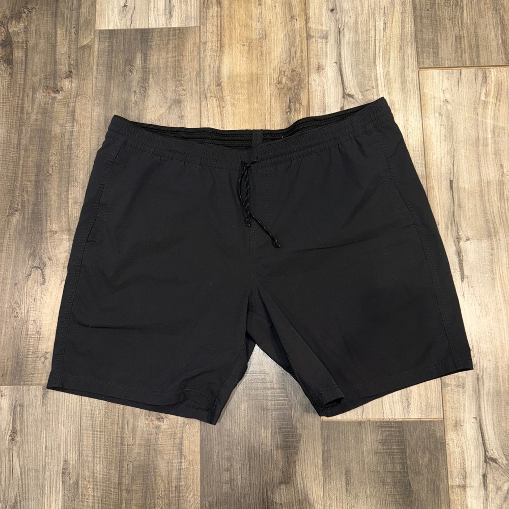 Kuhl Mens XXL Black Hiking Shorts Lightweight Drawstring Trail Outdoor